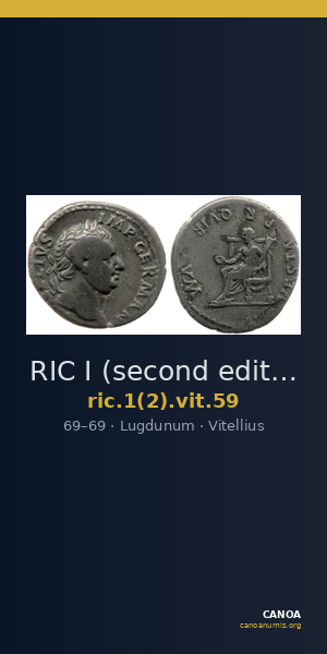 RIC I (second edition) Vitellius 59 — CANOA