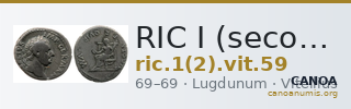 RIC I (second edition) Vitellius 59 — CANOA
