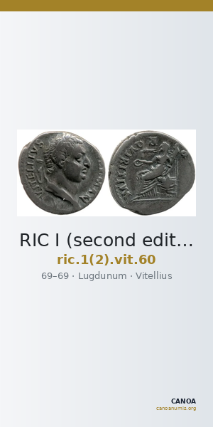 RIC I (second edition) Vitellius 60 — CANOA