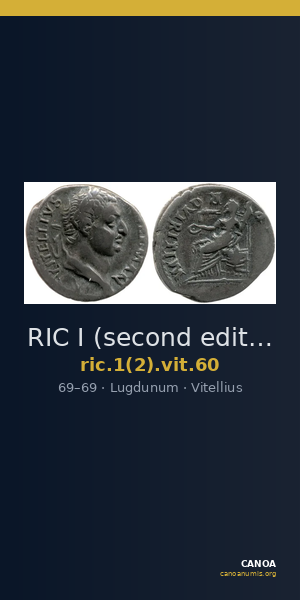 RIC I (second edition) Vitellius 60 — CANOA