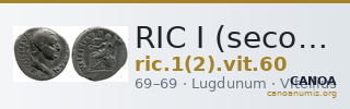 RIC I (second edition) Vitellius 60 — CANOA