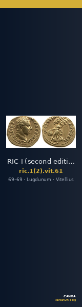 RIC I (second edition) Vitellius 61 — CANOA