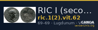 RIC I (second edition) Vitellius 62 — CANOA