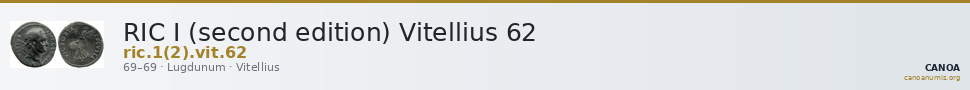 RIC I (second edition) Vitellius 62 — CANOA