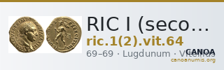RIC I (second edition) Vitellius 64 — CANOA