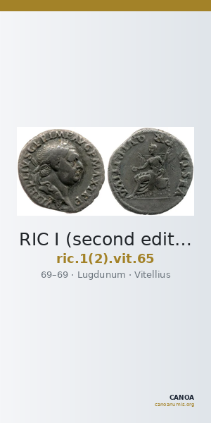 RIC I (second edition) Vitellius 65 — CANOA
