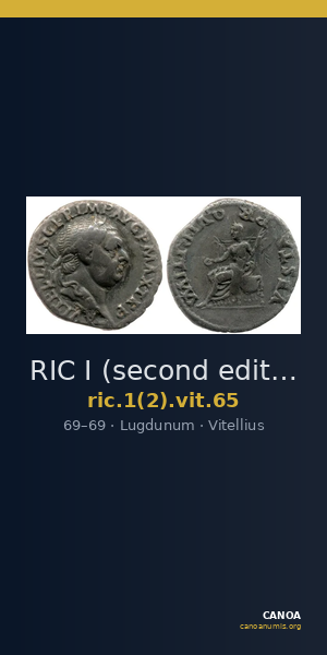 RIC I (second edition) Vitellius 65 — CANOA
