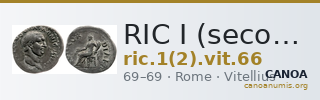 RIC I (second edition) Vitellius 66 — CANOA