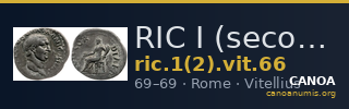 RIC I (second edition) Vitellius 66 — CANOA