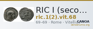 RIC I (second edition) Vitellius 68 — CANOA