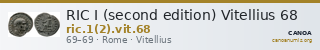 RIC I (second edition) Vitellius 68 — CANOA