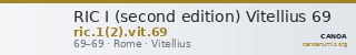 RIC I (second edition) Vitellius 69 — CANOA