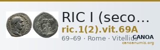 RIC I (second edition) Vitellius 69A — CANOA