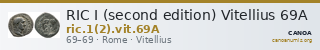 RIC I (second edition) Vitellius 69A — CANOA