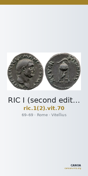 RIC I (second edition) Vitellius 70 — CANOA