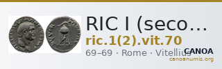 RIC I (second edition) Vitellius 70 — CANOA