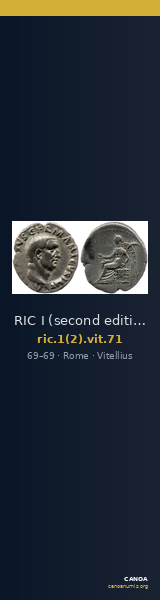 RIC I (second edition) Vitellius 71 — CANOA