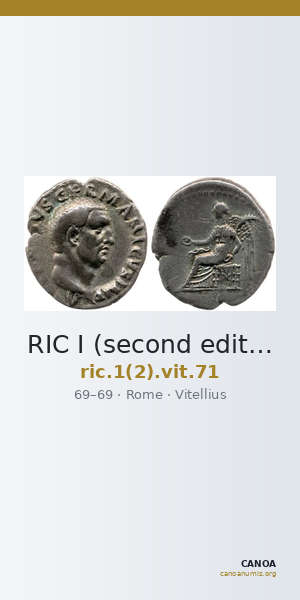 RIC I (second edition) Vitellius 71 — CANOA
