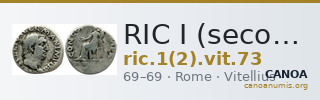 RIC I (second edition) Vitellius 73 — CANOA