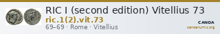 RIC I (second edition) Vitellius 73 — CANOA
