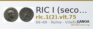 RIC I (second edition) Vitellius 75 — CANOA