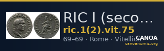 RIC I (second edition) Vitellius 75 — CANOA