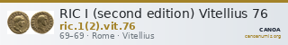 RIC I (second edition) Vitellius 76 — CANOA