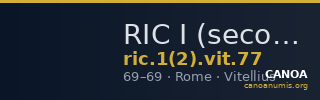 RIC I (second edition) Vitellius 77 — CANOA