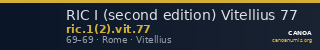 RIC I (second edition) Vitellius 77 — CANOA