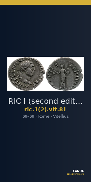 RIC I (second edition) Vitellius 81 — CANOA