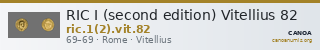 RIC I (second edition) Vitellius 82 — CANOA