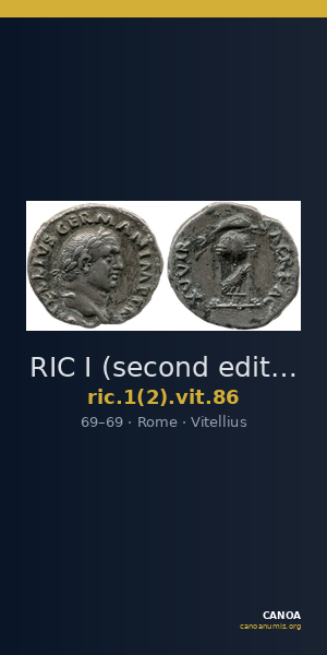 RIC I (second edition) Vitellius 86 — CANOA