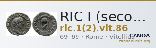 RIC I (second edition) Vitellius 86 — CANOA