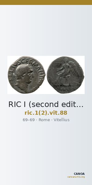 RIC I (second edition) Vitellius 88 — CANOA