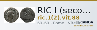 RIC I (second edition) Vitellius 88 — CANOA
