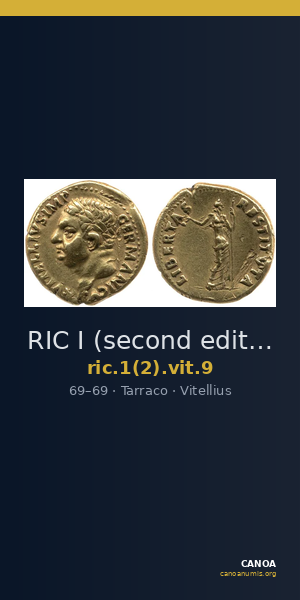 RIC I (second edition) Vitellius 9 — CANOA