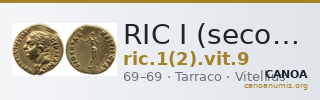 RIC I (second edition) Vitellius 9 — CANOA