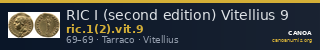 RIC I (second edition) Vitellius 9 — CANOA