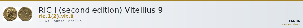 RIC I (second edition) Vitellius 9 — CANOA