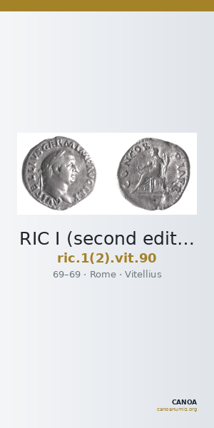RIC I (second edition) Vitellius 90 — CANOA