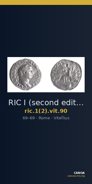 RIC I (second edition) Vitellius 90 — CANOA