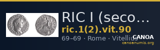 RIC I (second edition) Vitellius 90 — CANOA