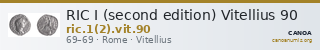 RIC I (second edition) Vitellius 90 — CANOA