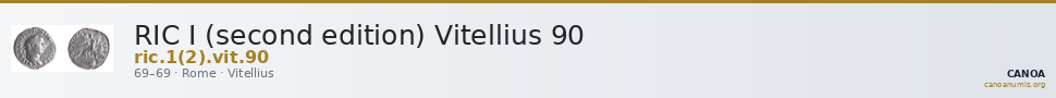 RIC I (second edition) Vitellius 90 — CANOA