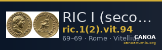 RIC I (second edition) Vitellius 94 — CANOA