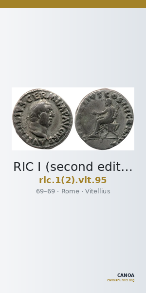 RIC I (second edition) Vitellius 95 — CANOA