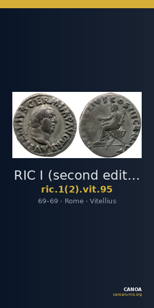 RIC I (second edition) Vitellius 95 — CANOA