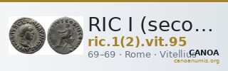 RIC I (second edition) Vitellius 95 — CANOA
