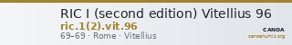 RIC I (second edition) Vitellius 96 — CANOA