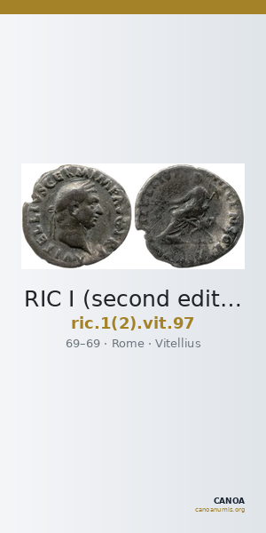 RIC I (second edition) Vitellius 97 — CANOA
